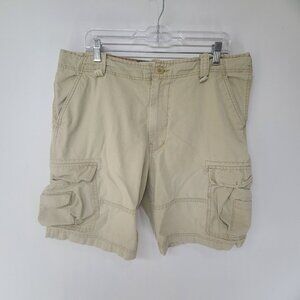 Wonderwall Broken In Cargo Men's  Shorts Beige Size 36 Tan